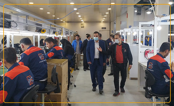 Visiting the leading factory of Surin Fanavar Fartak – Bank Mellat